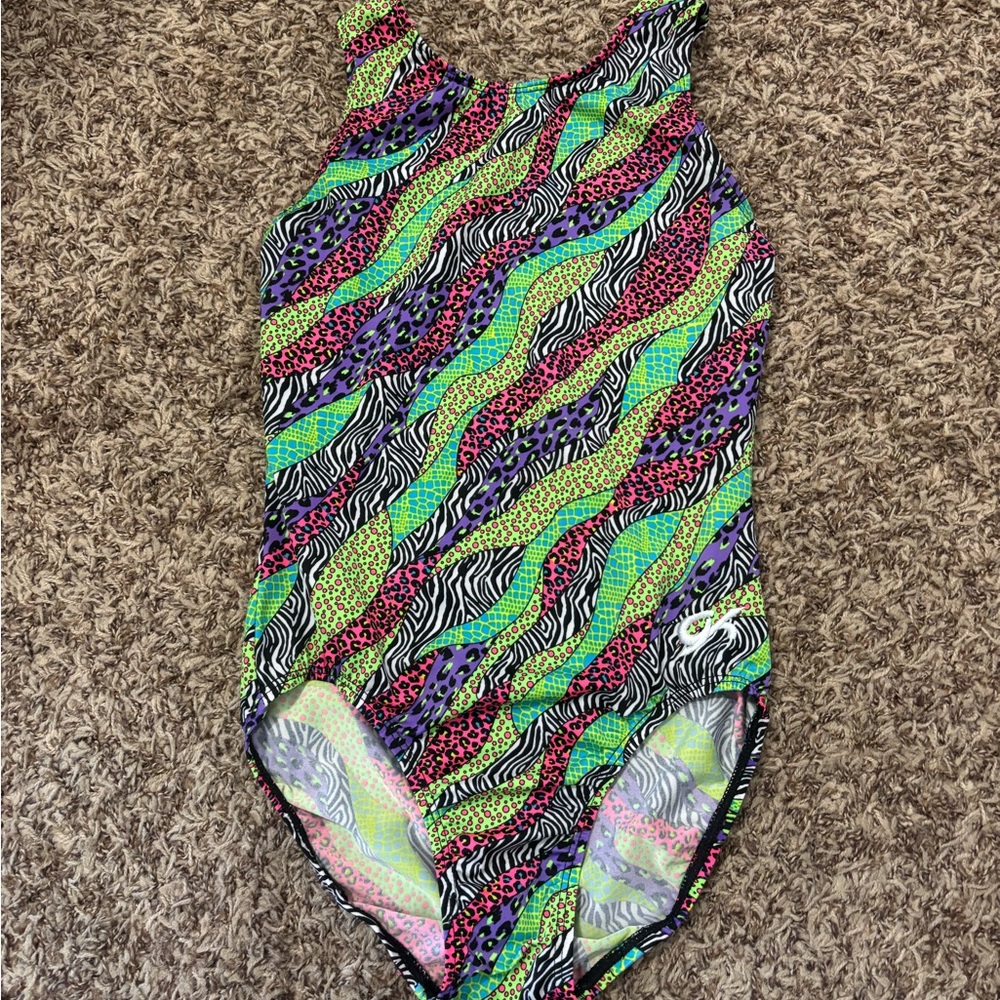 Neon Animal Print GK Elite Leotard